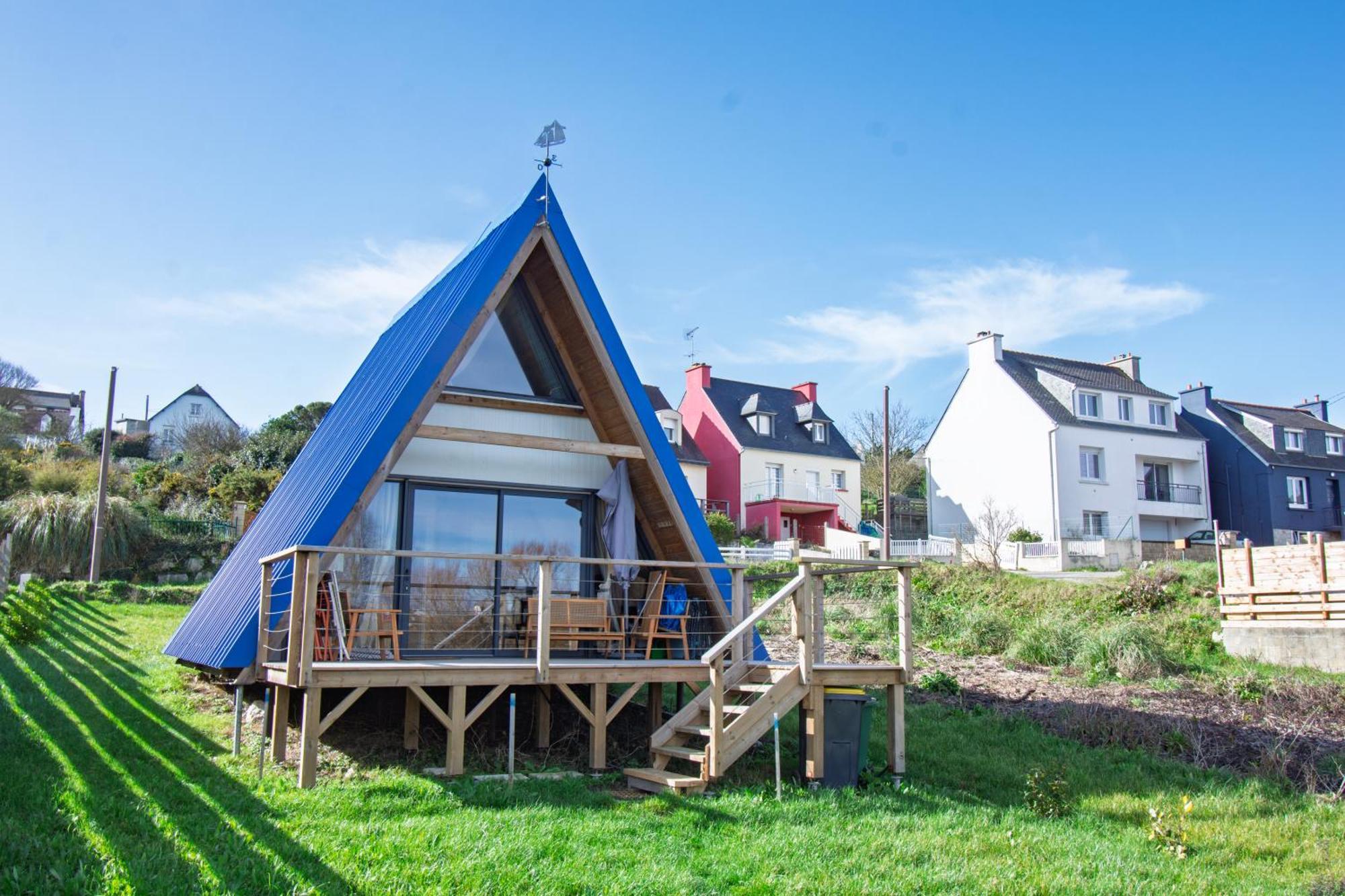 Le Tipi Bleu Tiny House Neuve Avec Terrasse Et Jardin Villa Camaret-sur-Mer Kültér fotó