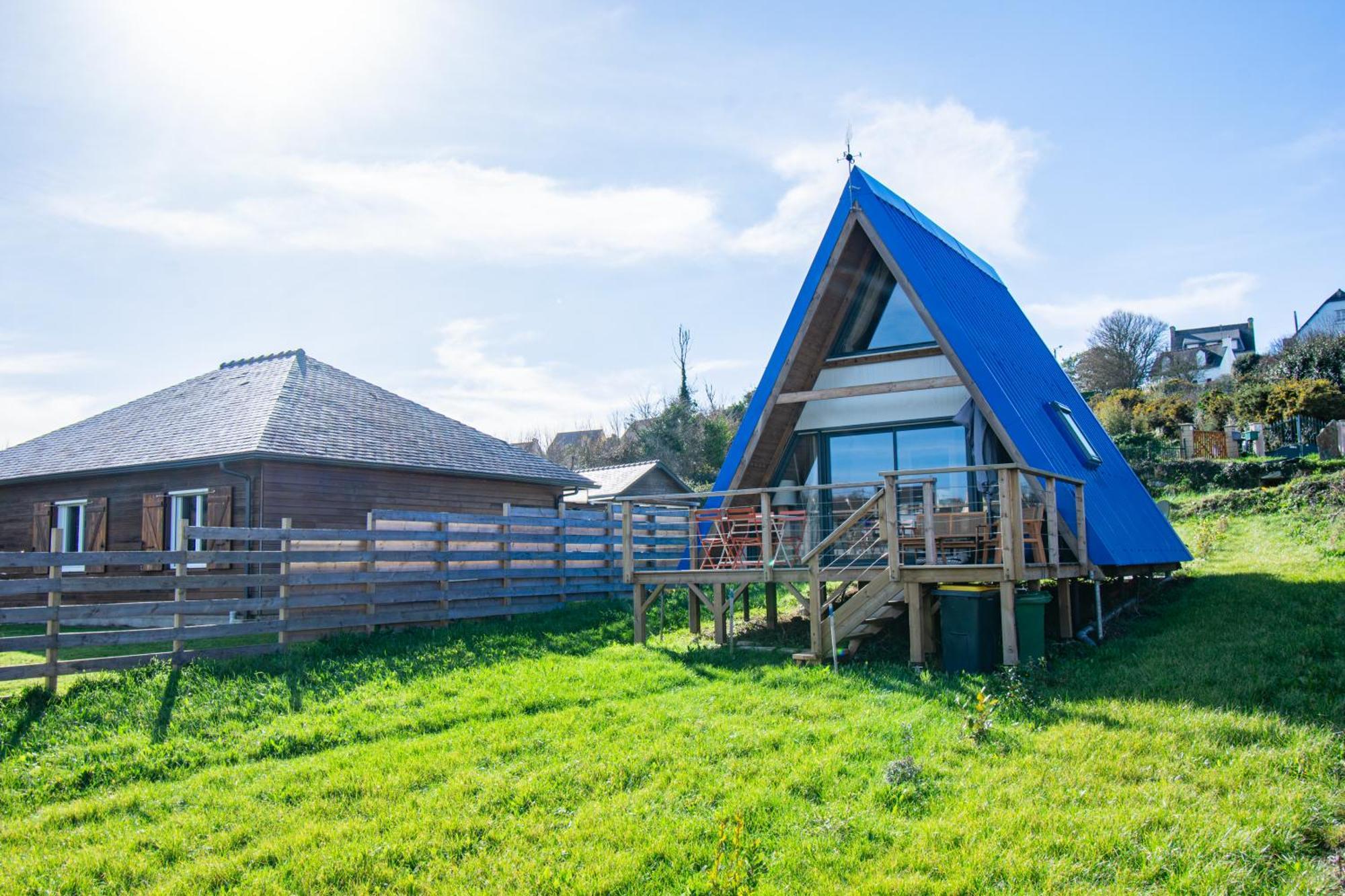 Le Tipi Bleu Tiny House Neuve Avec Terrasse Et Jardin Villa Camaret-sur-Mer Kültér fotó